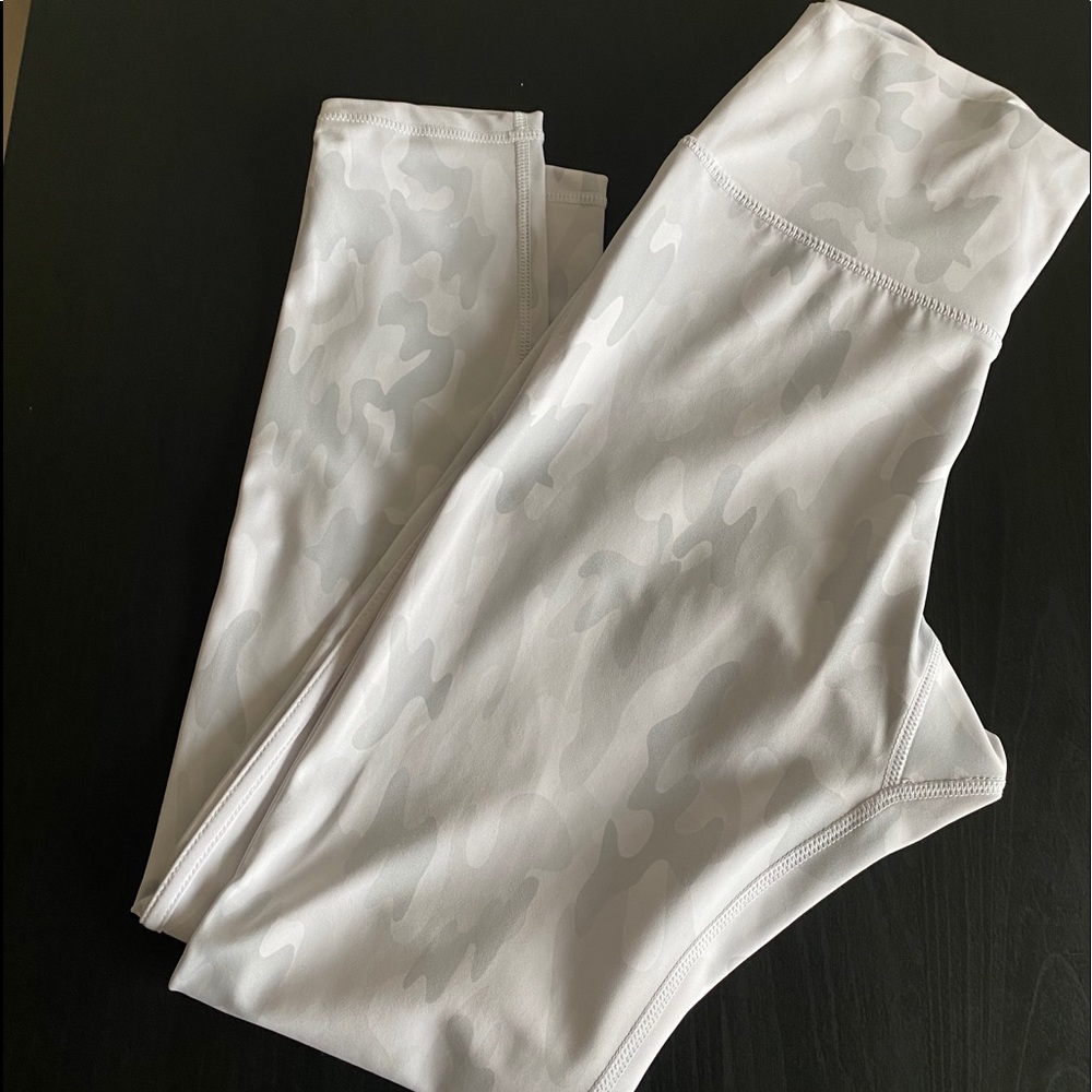 Buffbunny white camp leggings